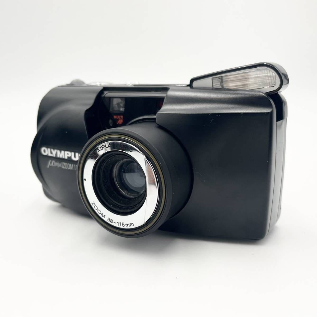 ☆動作品☆ OLYMPUS オリンパス μ mju: ZOOM 115 ブラック (38-115mm