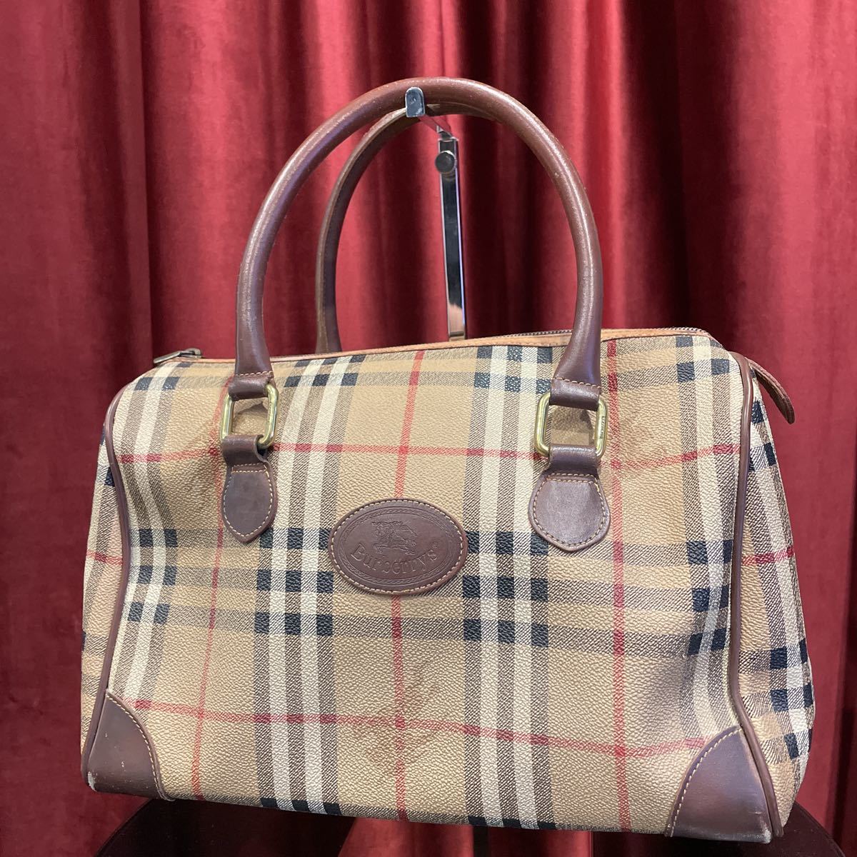 BURBERRY バーバリー ミニボストンバッグ ハンドバッグ ノバチェック