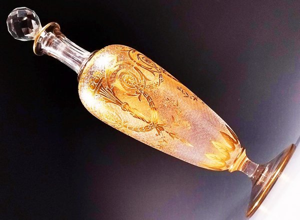 圧巻 オールド バカラ old Baccarat クリスタル エッチング エンパイア 