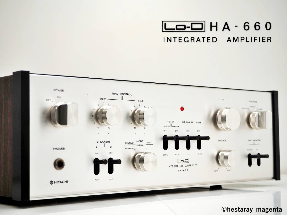 ☆ HITACHI Lo-D 準美品 整備・レストア済 HA-660 - ha」アンプ 「lo-d