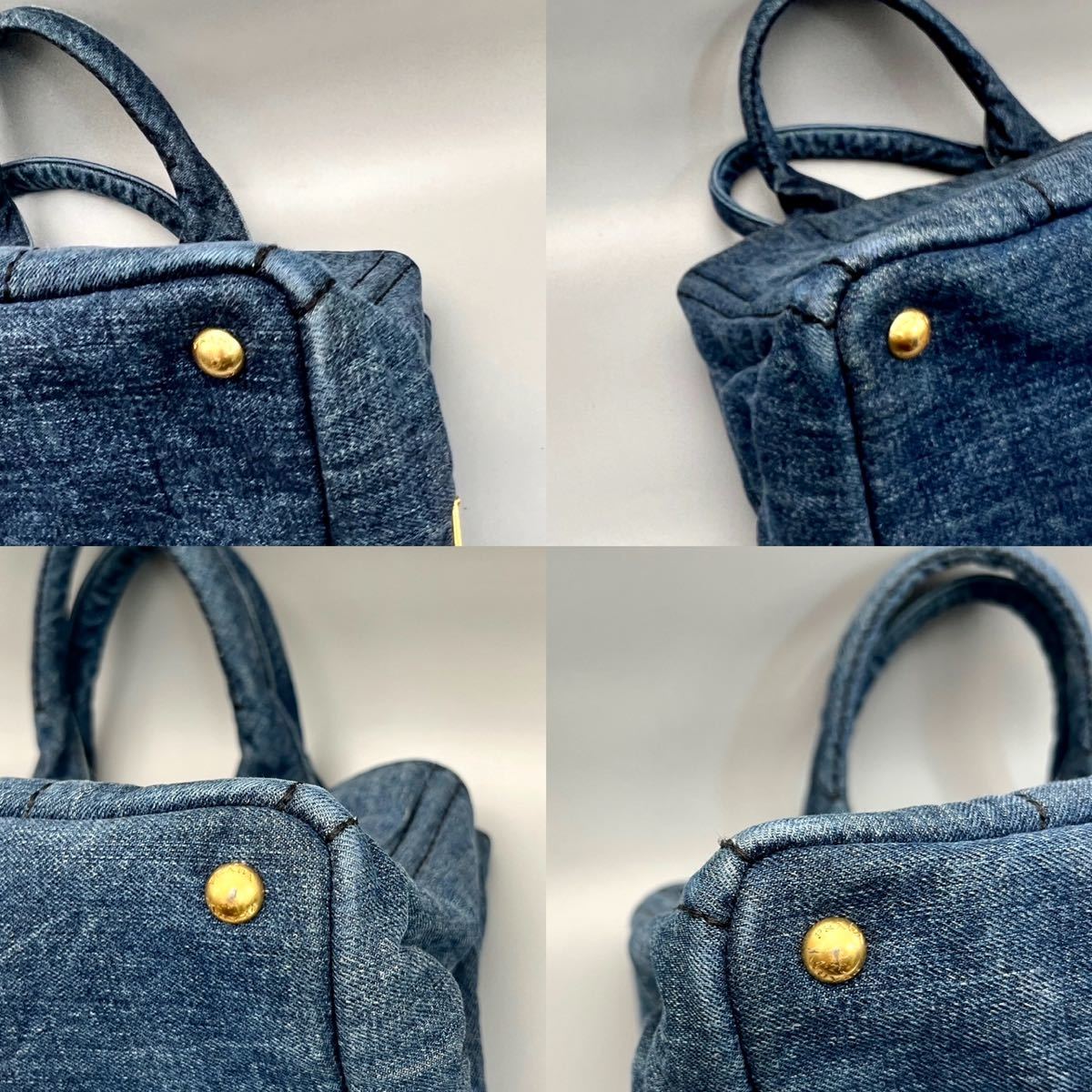 1円〜【極上・最高級】 PRADA プラダ カナパ トートバッグ ハンド 三角 