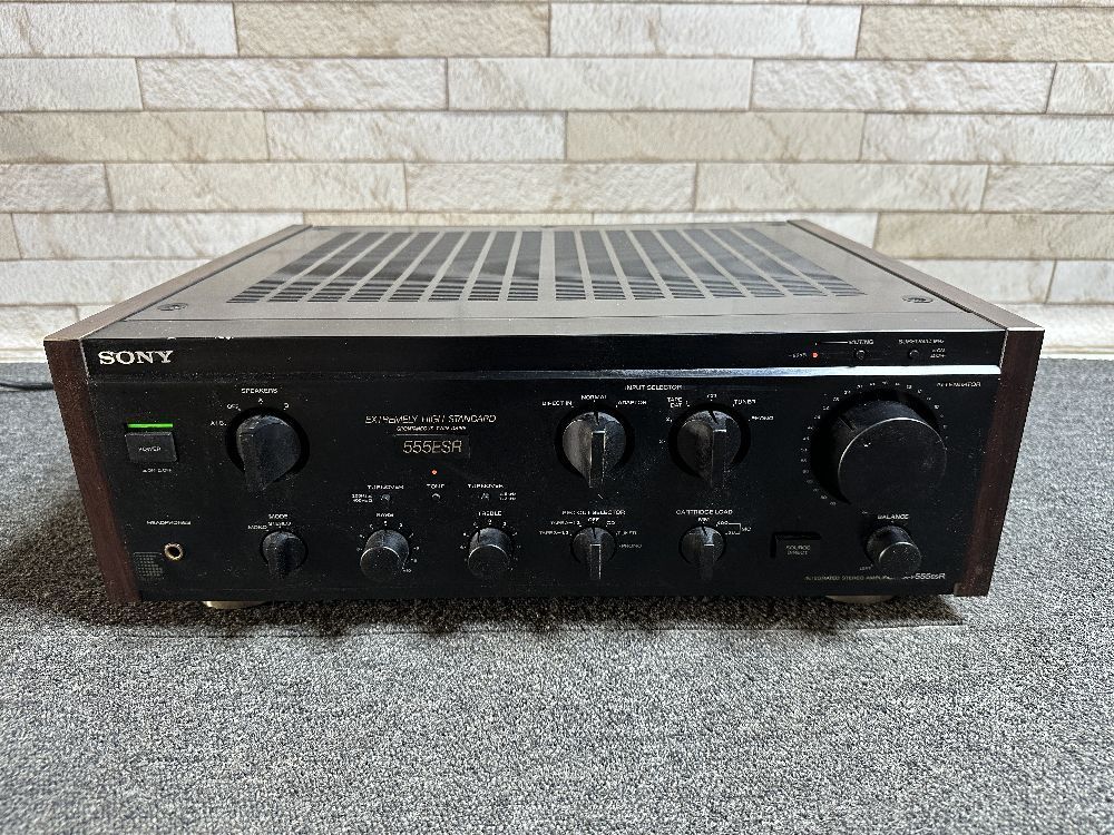 SONY プリメインアンプ : TA-F555ESR ソニー 家電 動作チェック済み