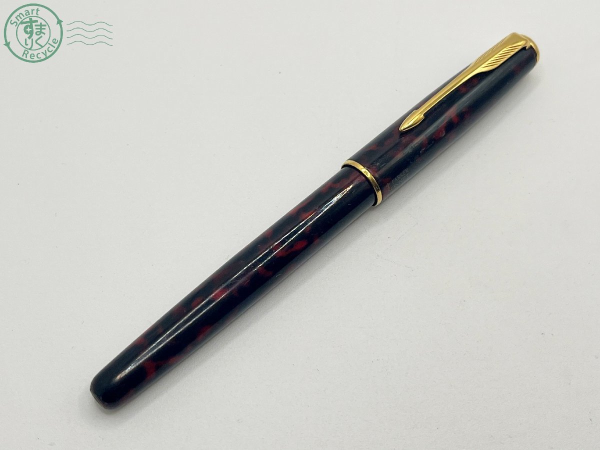 02211051　□ パーカー PARKER ソネット ペン先 18K750 万年筆 筆記用具 マーブル柄 中古 ソネット パーカー PARKER ステンレススチールCT ローラーボール ステンレススチール