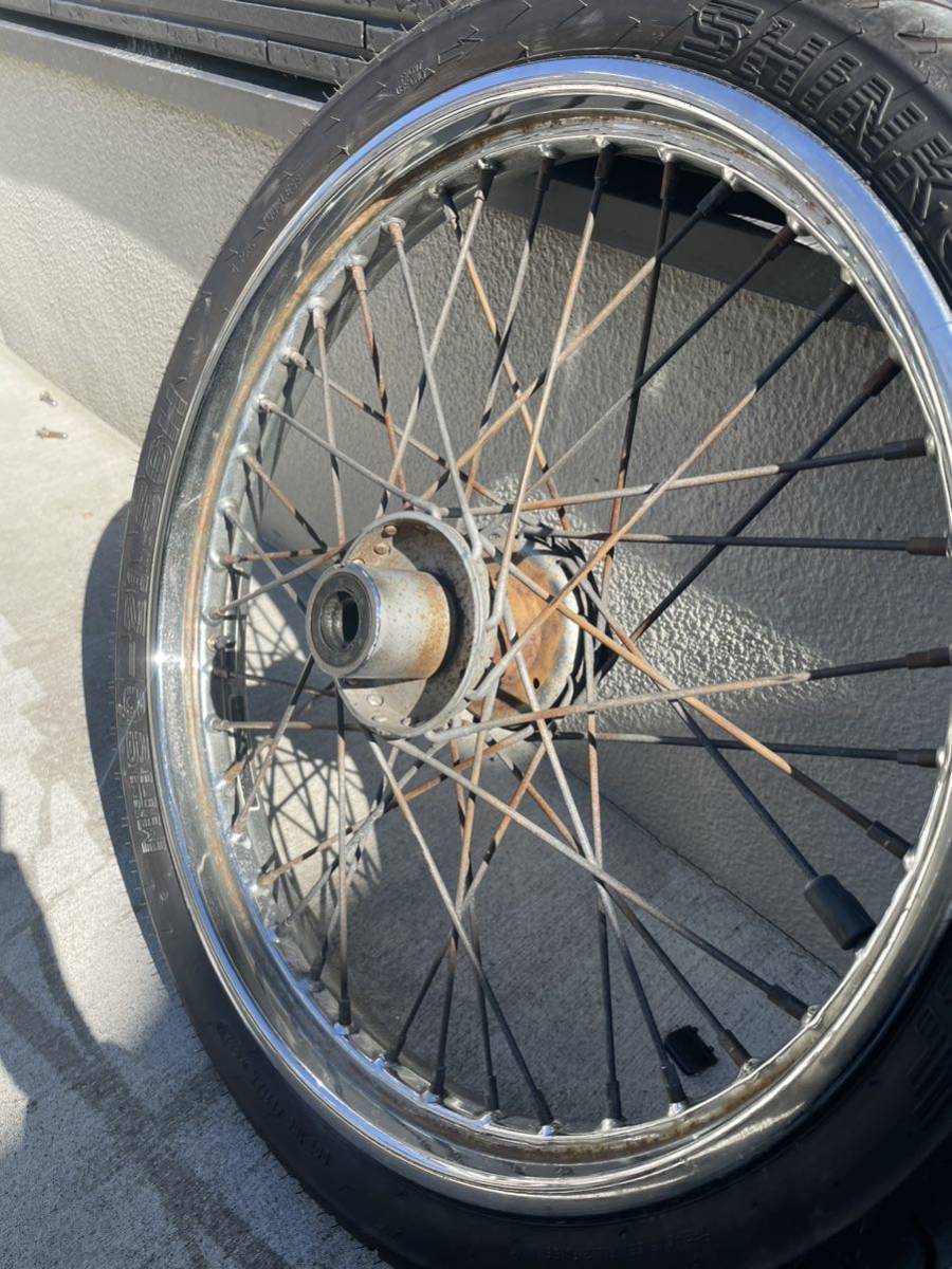 ハーレー 21インチ エボ？ ソフテイル ダイナ系 スポークホイール