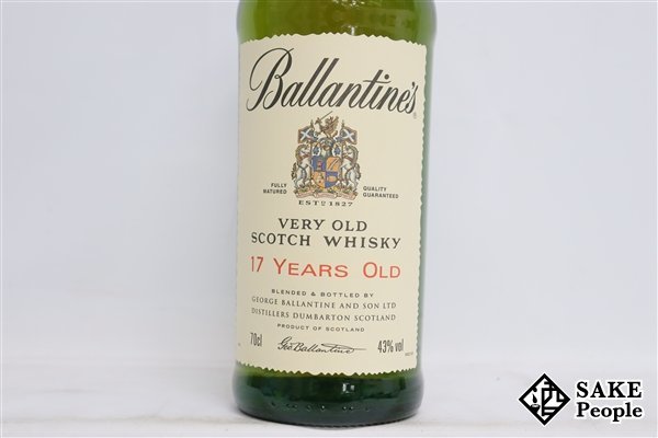 ◇注目! バランタイン ベリーオールド 17年 700ml 43％ 箱 スコッチ