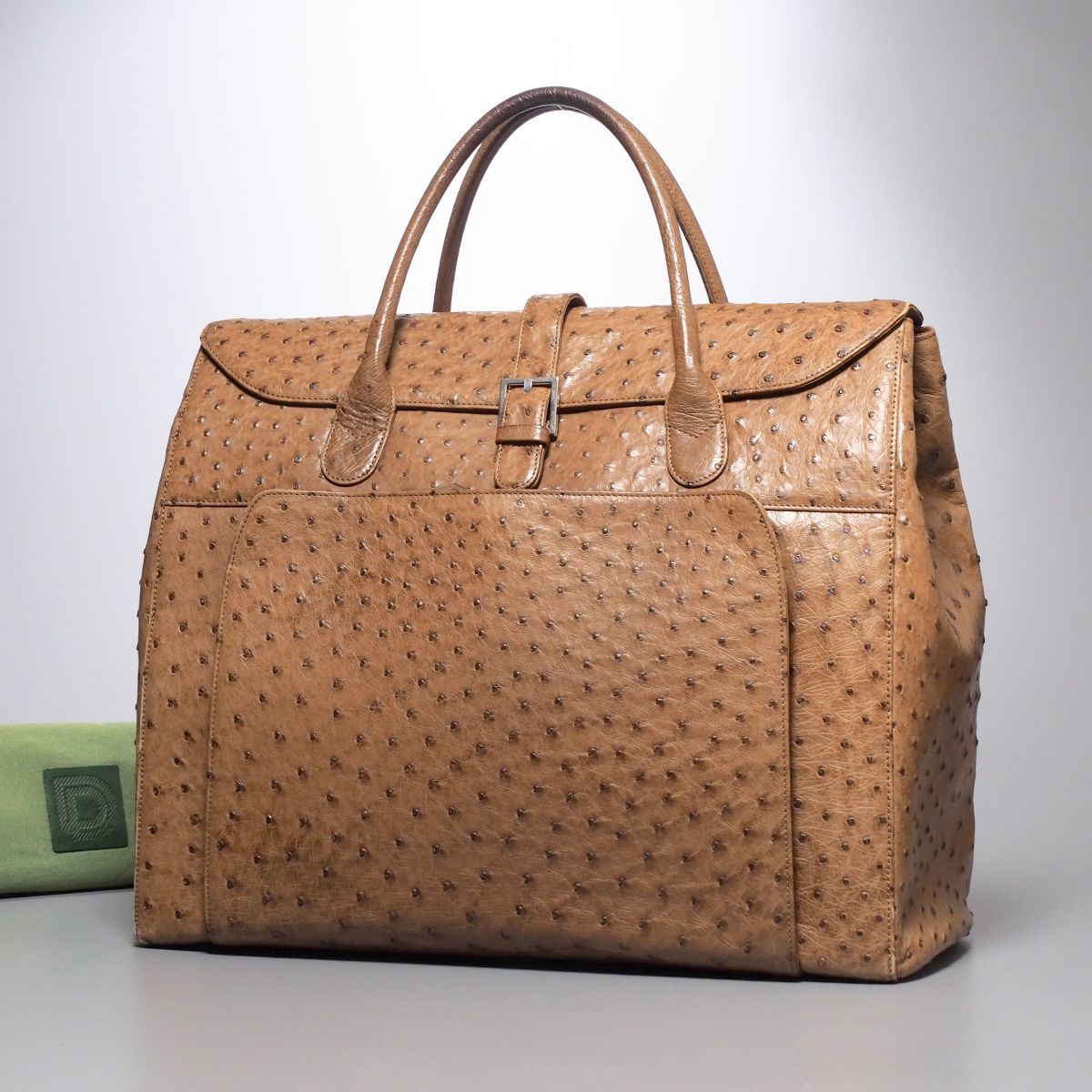美品 東京 老舗 森田鞄製作所 メンズ レザー 2way ボストン バッグ