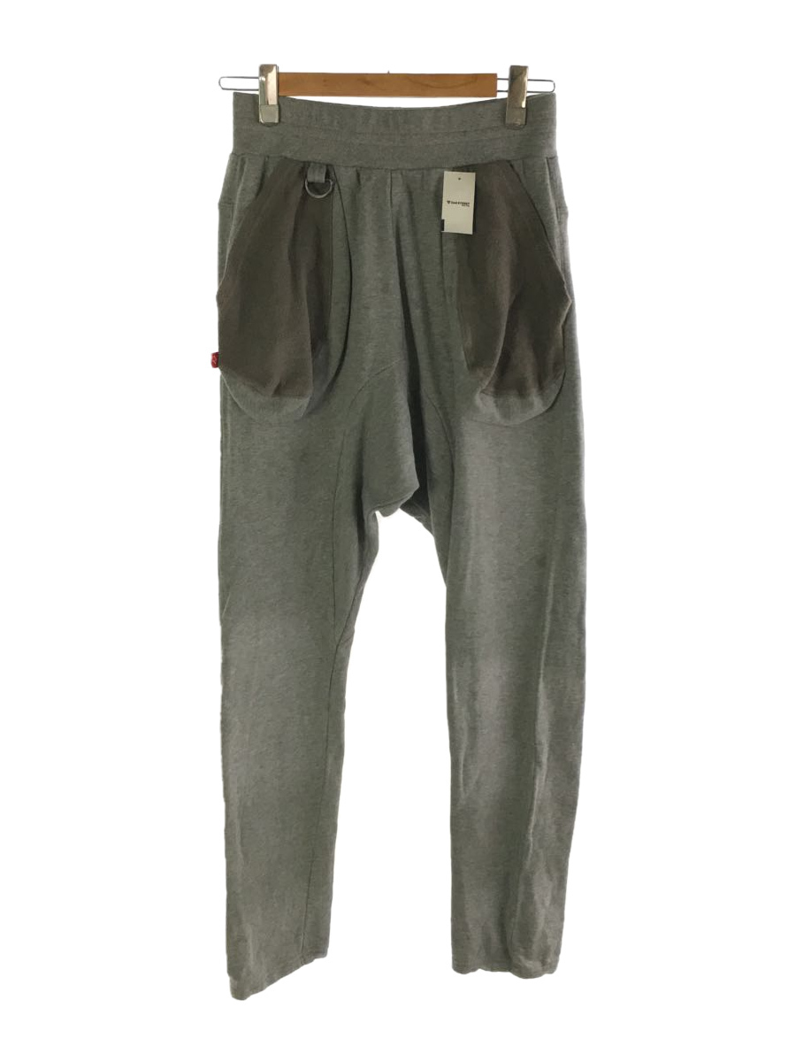 VIRGO◆VIRGO BREAD SWT PANTS/3/コットン/GRY/無地