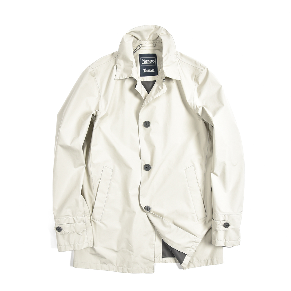 新着 新品 訳あり ヘルノ HERNO Laminar チェスター コート 4Bシングル レギュラーカラー ミディアム丈 春夏 秋 ベージュ GORE-TEX 379315