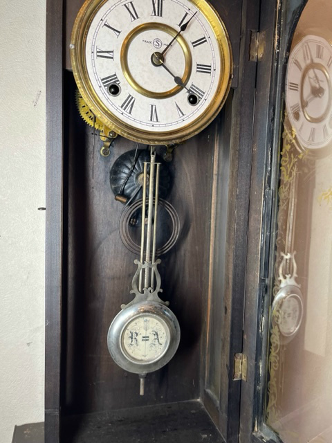 精工舎 黒柿 スリゲル 柱時計 古時計 置時計 アンティーク時計 精工舎 黒柿 スリゲル 柱時計 古時計 置時計 アンティーク時計