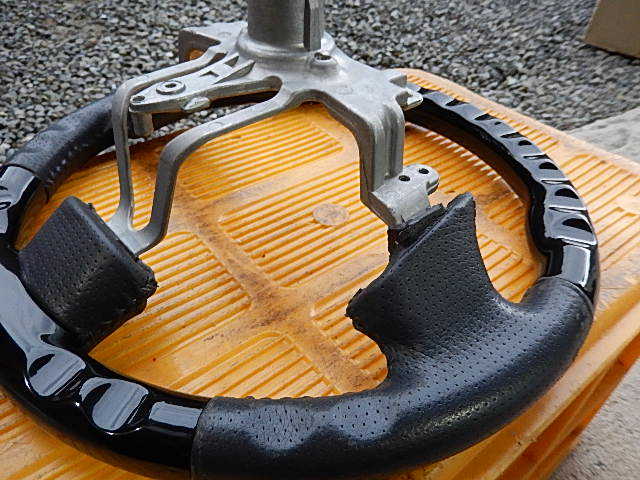 ★　マツダ　AZワゴン ＭＪ２１Ｓ　ステアリング　ピアノブラック　中古品　★_10