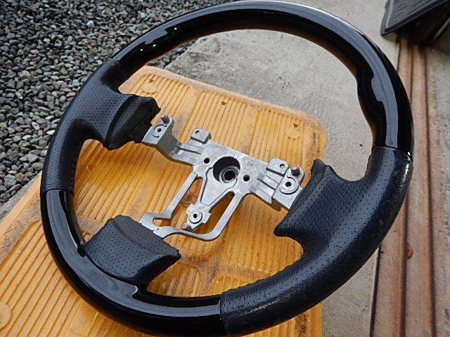 ★　マツダ　AZワゴン ＭＪ２１Ｓ　ステアリング　ピアノブラック　中古品　★_9