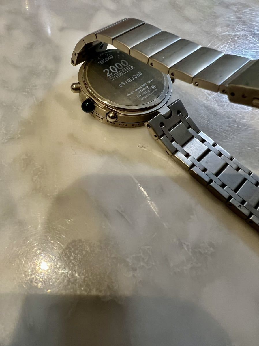 SEIKO 腕時計SEIKO 5T52-0020記念腕時計 2000セイコー ワールドタイム 