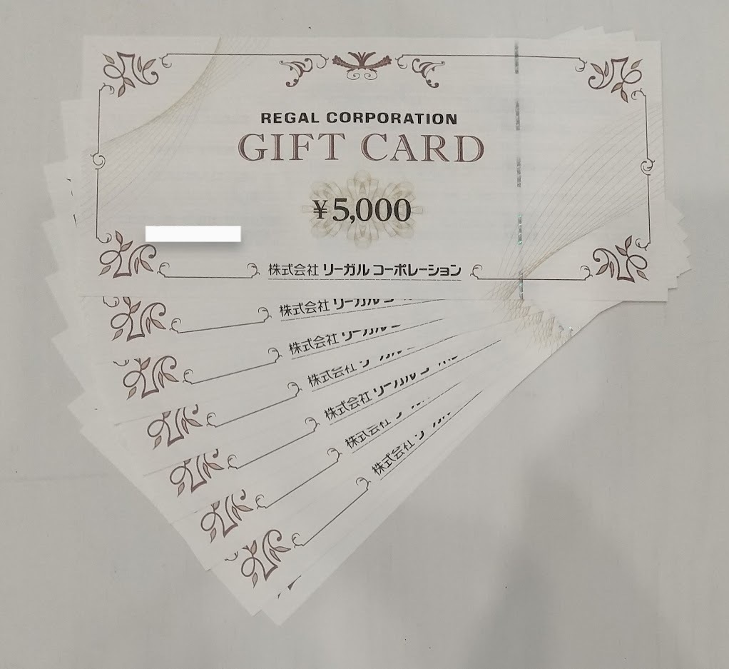 安い，限定セール DK1098 リーガルコーポレーション ギフトカード 5 000円&times;8枚 40 000円分(一般商品券)｜売買されたオークション情報、yahooの商品情報をアーカイブ公開 - オークファン 一般商品券
