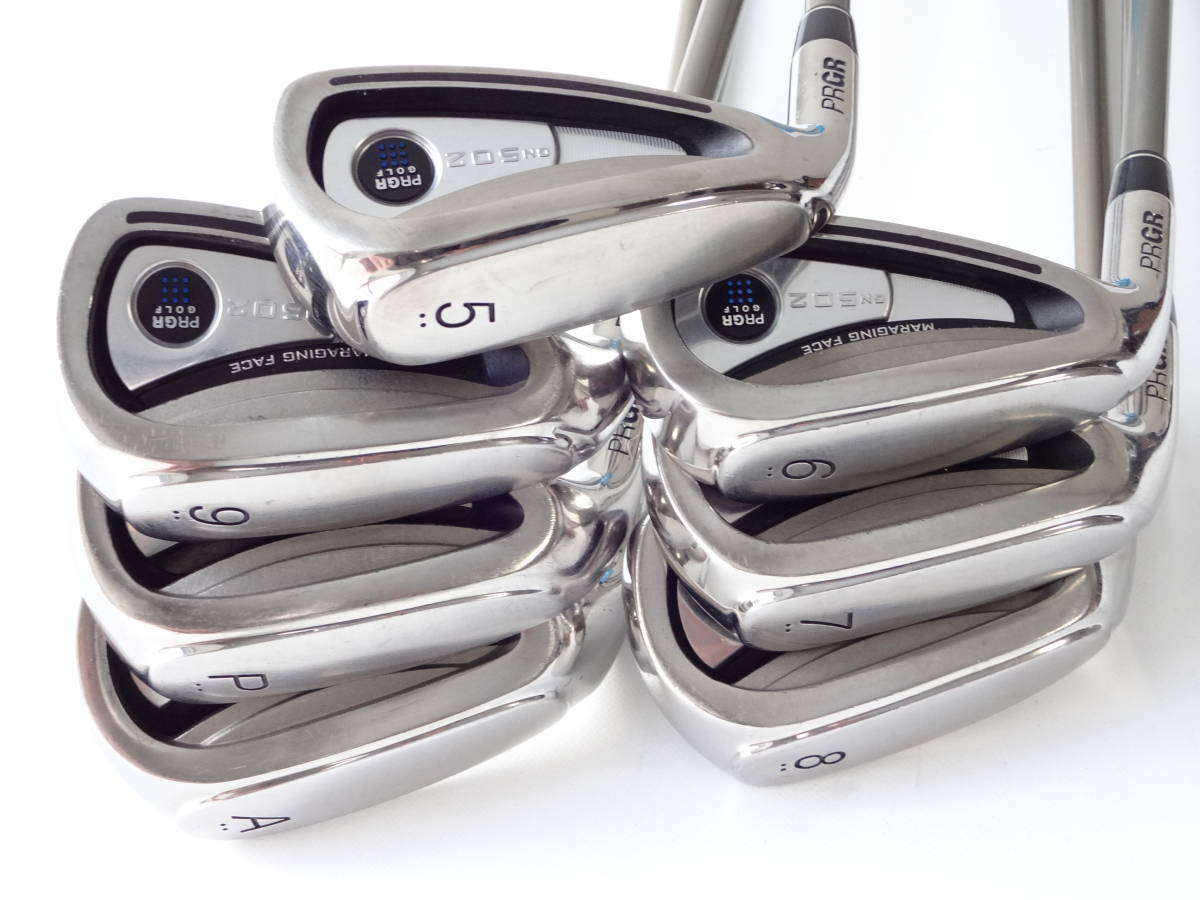 希少レフティ☆状態良好品☆PRGR GN502 アイアン☆5～AW 7本set