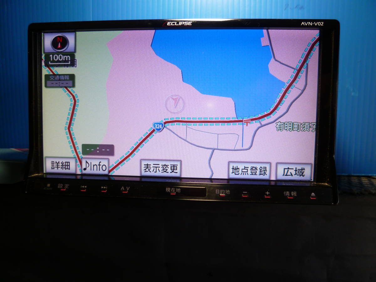 イクリプスメモリーナビ、AVN-V0２，美品、保証付き