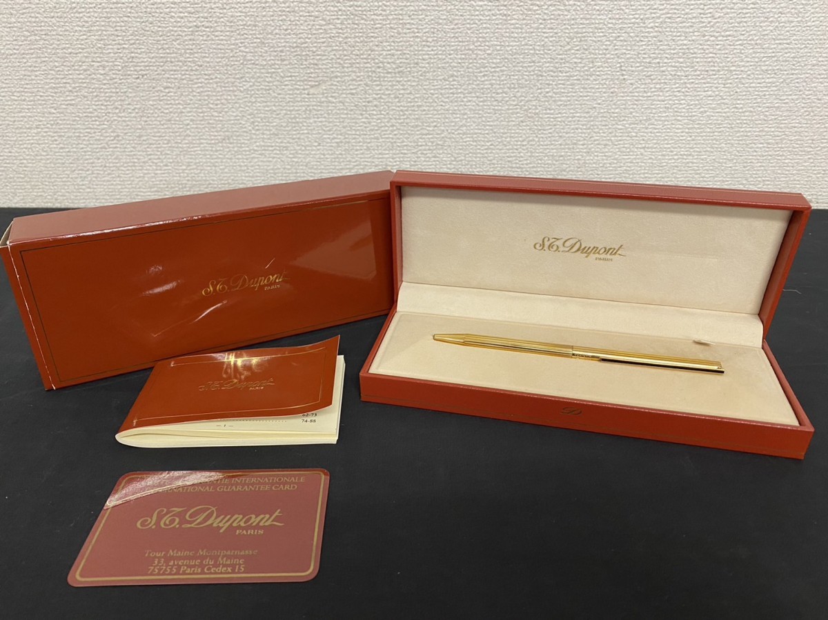 S.T Dupont PARIS デュポン ボールペン ゴールドカラー ツイスト式 
