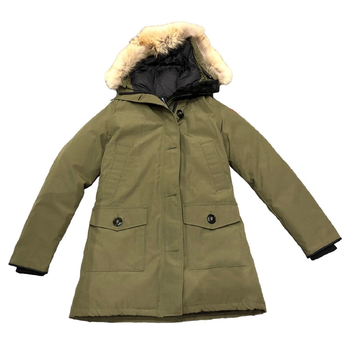 1円 CANADA GOOSE カナダグース ブロンテ ダウンコート カーキ 