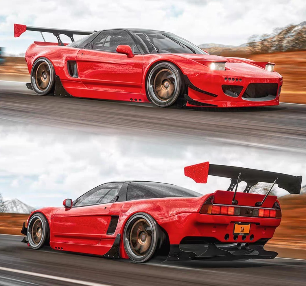 貴重・未使用】RC 1/10 ドリフト ボディ NSX NA1 ロケットバニー