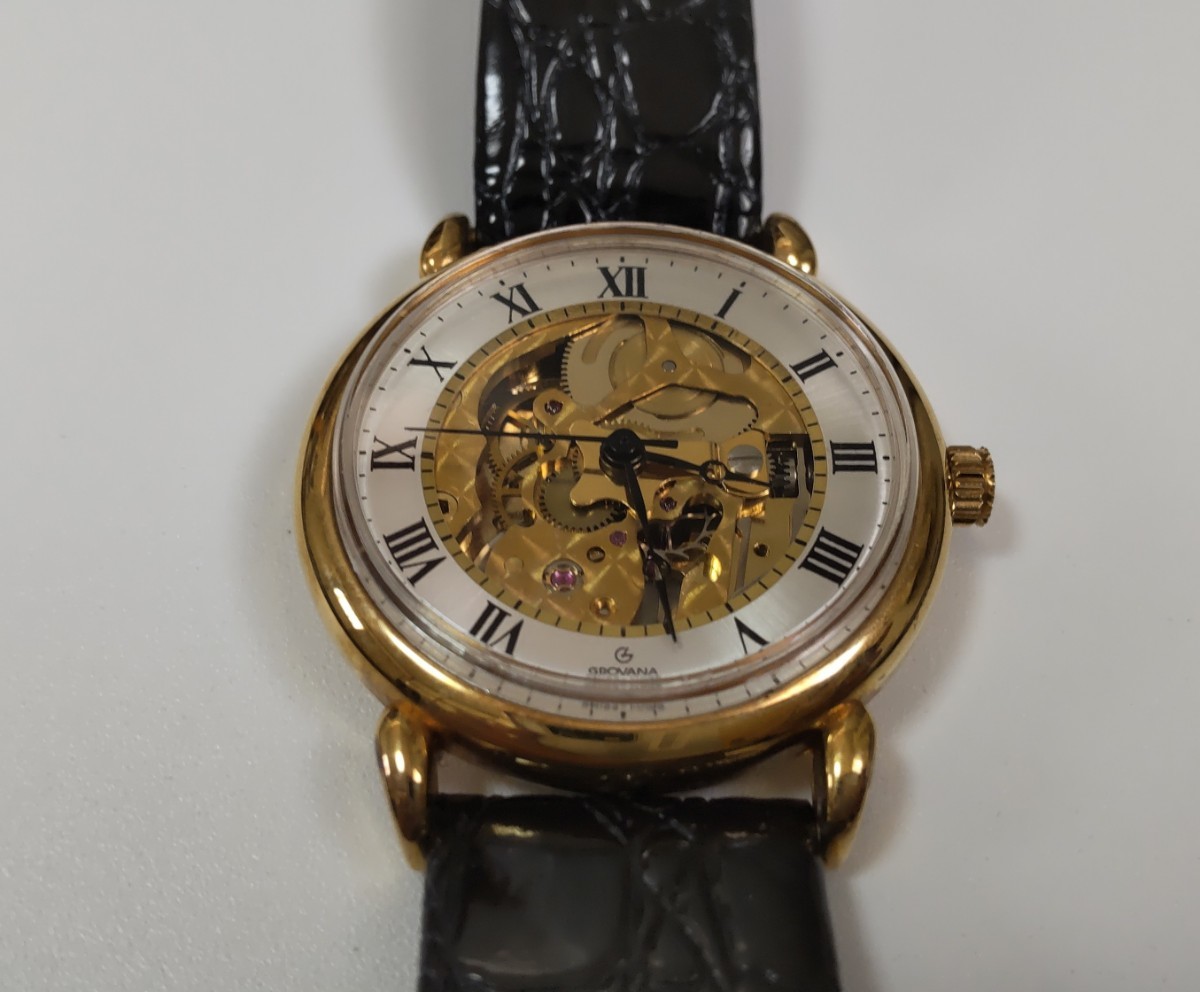 グロバナ スケルトン GROVANA swiss made 手巻き腕時計 公式通販 