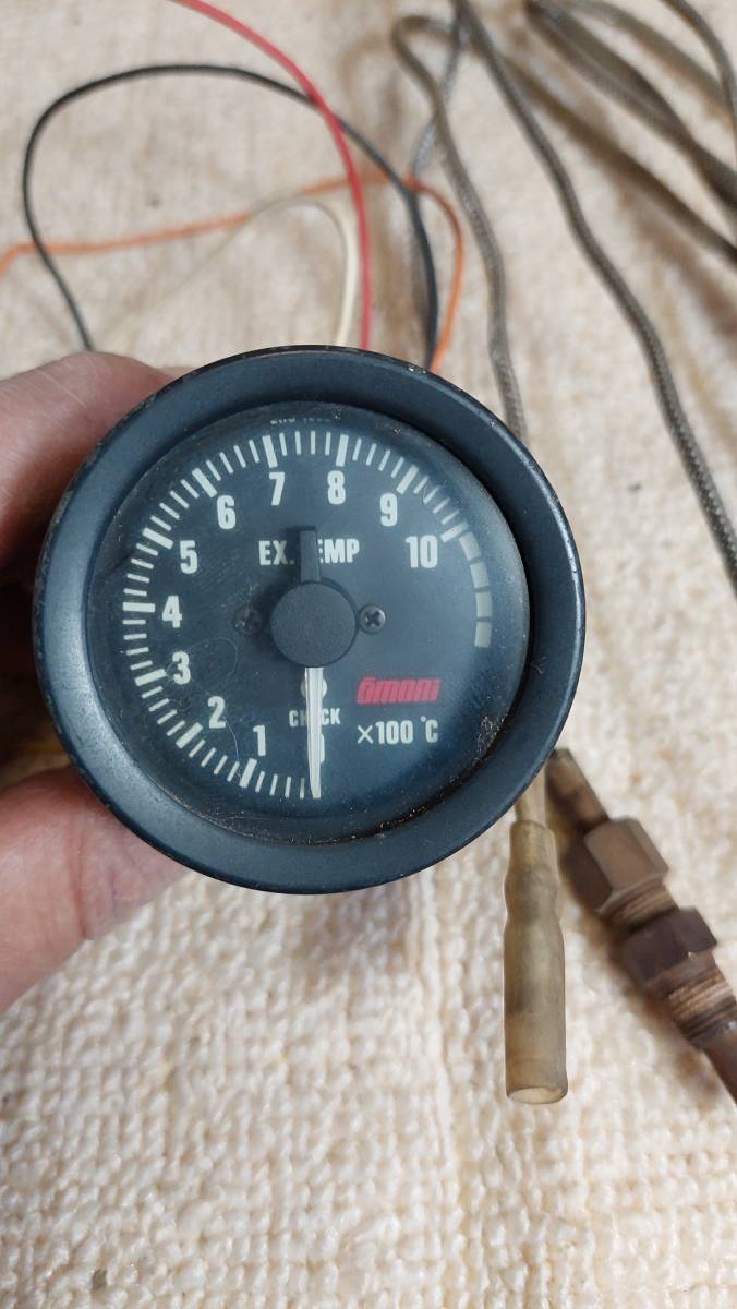 大森メーター 排気温度計 電気式 52φ センサー付き 可動確認済み 当時 