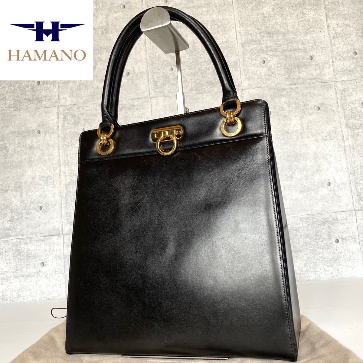極美品 HAMANO ハマノ 濱野皮革工藝 皇室御用達 ハンドバッグ 極美品 HAMANO ハマノ 濱野皮革工藝 皇室御用達 ハンドバッグ