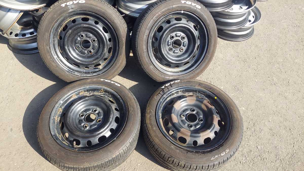 希少引っ張り6J 14インチ6J 4/100 ハブ系54パイ TOYO 165/55R14 軽