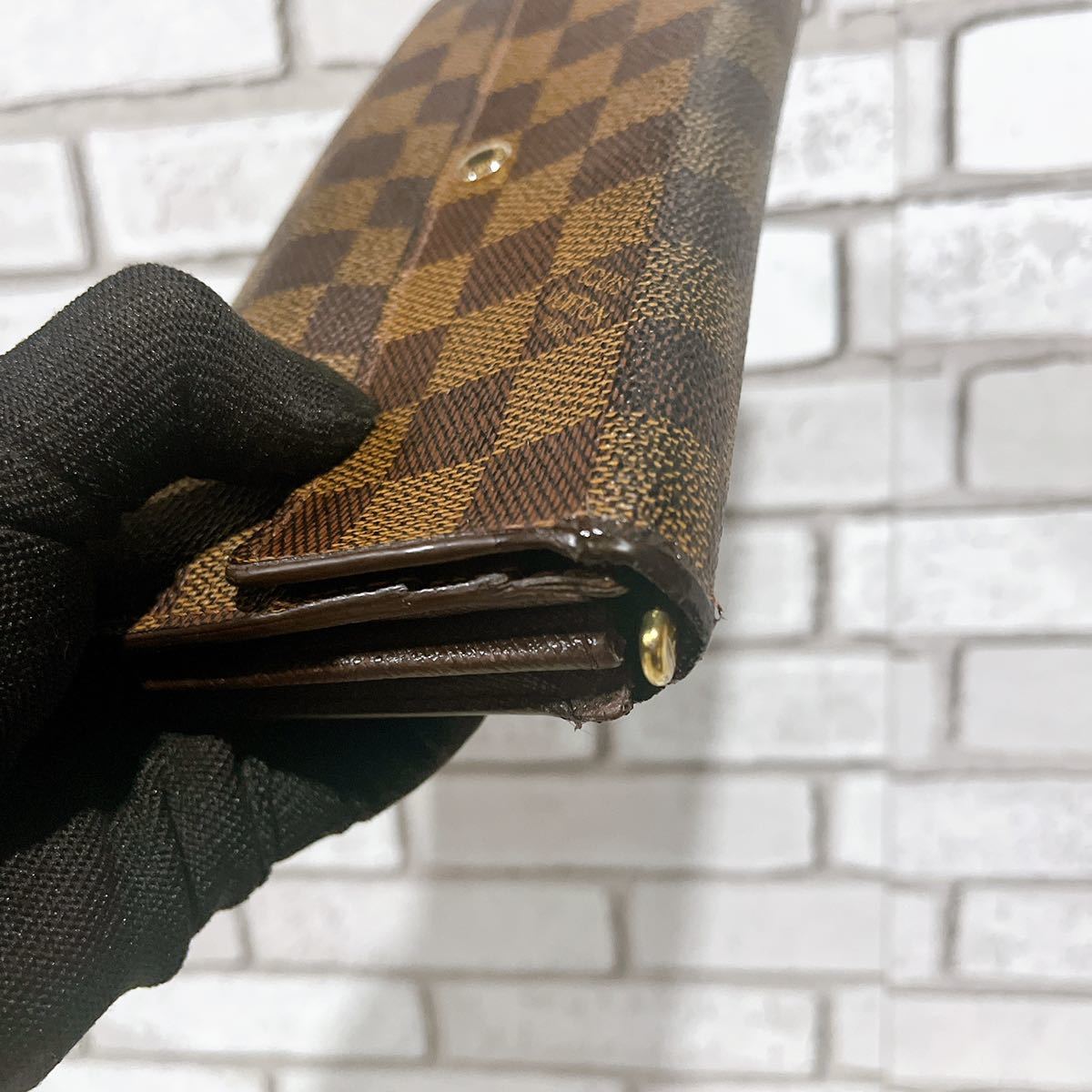louis vuitton ルイヴィトン ダミエ 財布 ポルトフォイユ サラ 長財布 