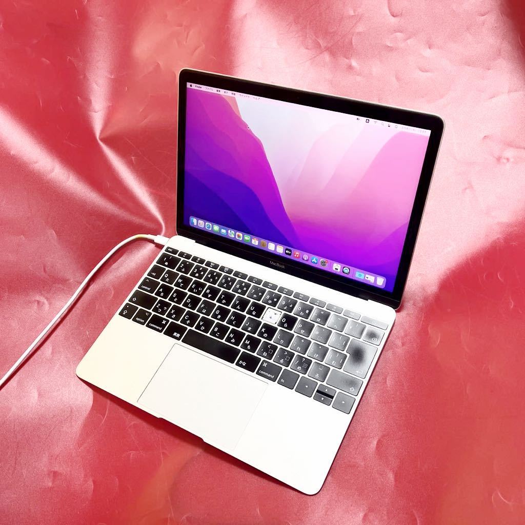 難あり 軽量・小型モデル Macbook 2017 12-inch Core i5 メモリ8G SSD256GB Webカメラ AE08-4