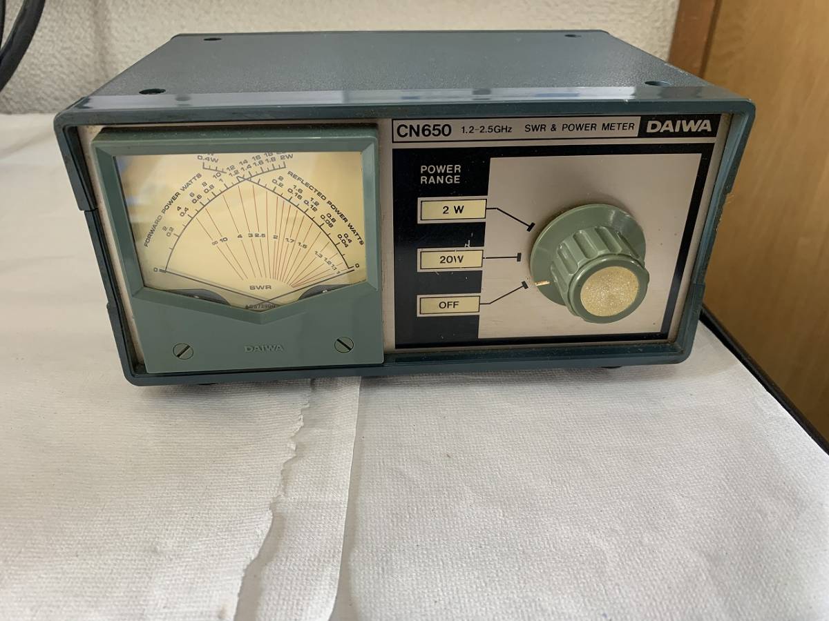 無線機パワーモニター、パワーメーター DAIWA ダイワ CN650 1.2-2.5GHz SWR&POWER METER パワーメーター