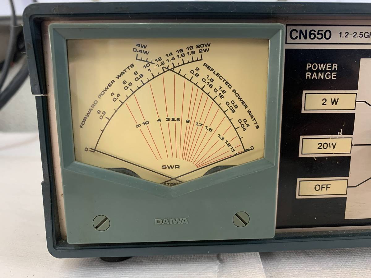 DAIWA ダイワ CN650 1.2-2.5GHz SWR&POWER METER パワーメーター