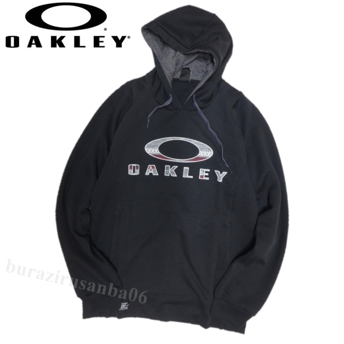 メンズ M◆未使用 OAKLEY オークリー 吸汗速乾 スウェット パーカー フーディー 黒 ブラック Enhance Technical Fleece Hoody.QD 1.7