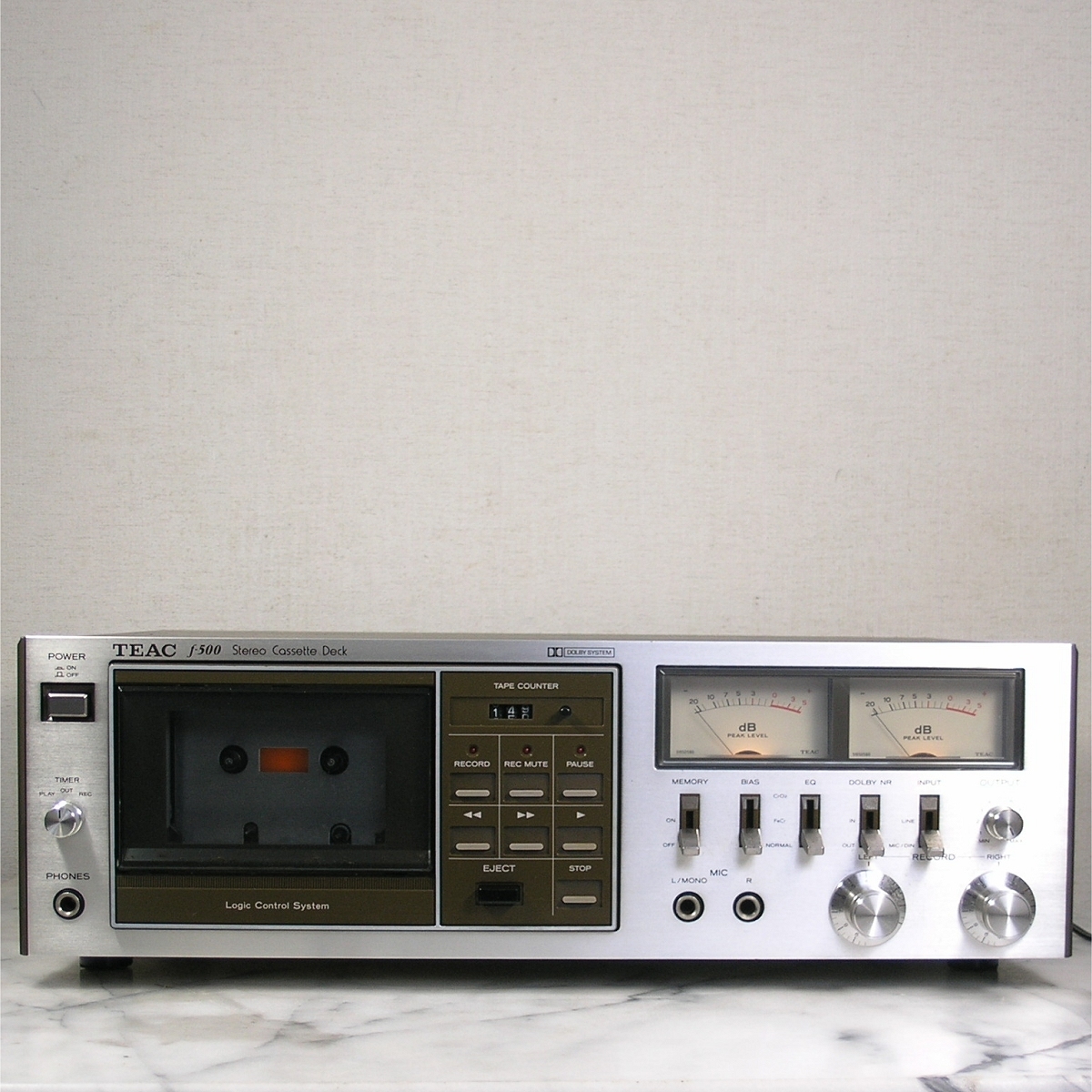 TEAC f-500 CASSETTE DECK 動作良品