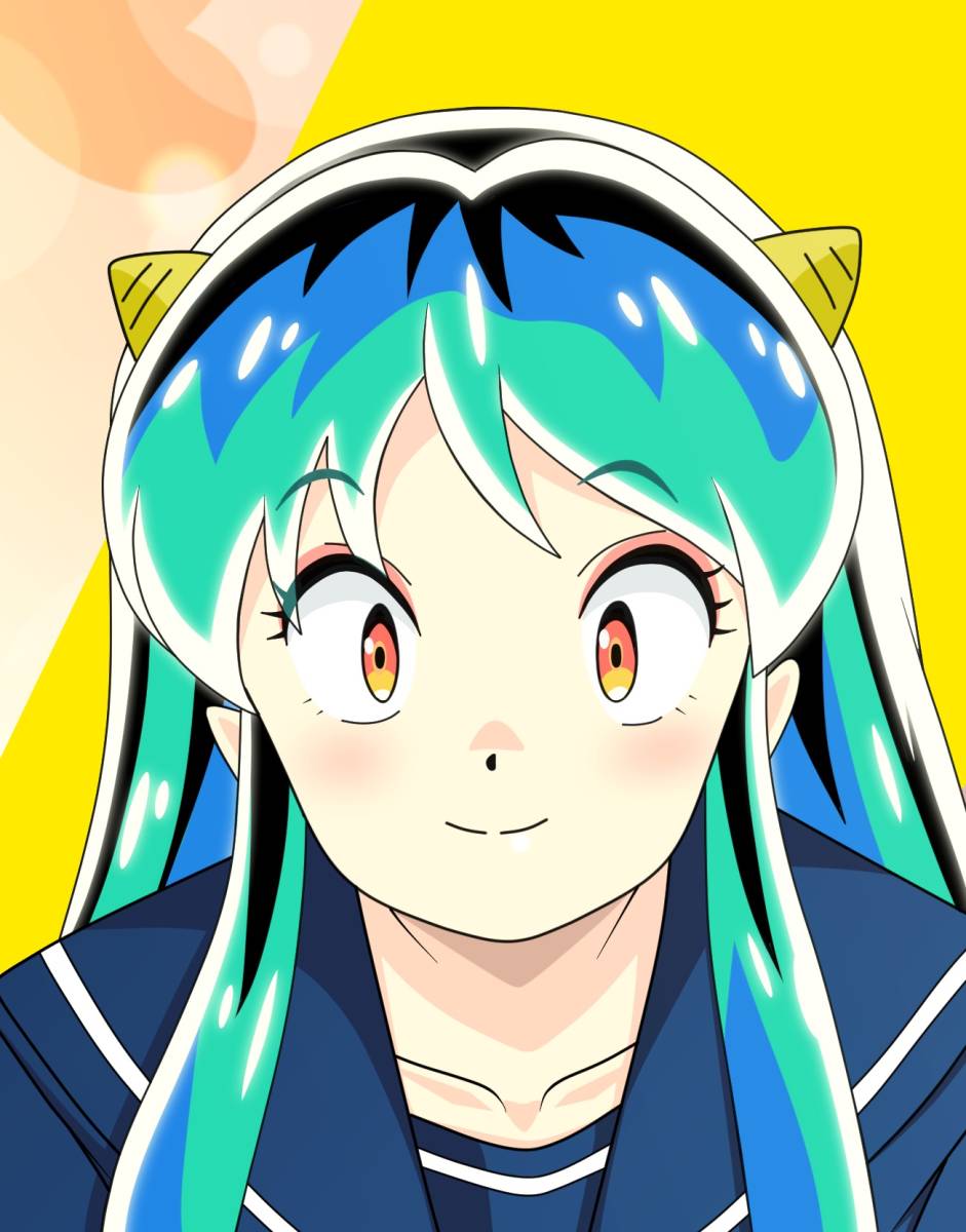 A3サイズ】うる星やつら ラムちゃん セーラー服 鏡反射パンチラ Ver
