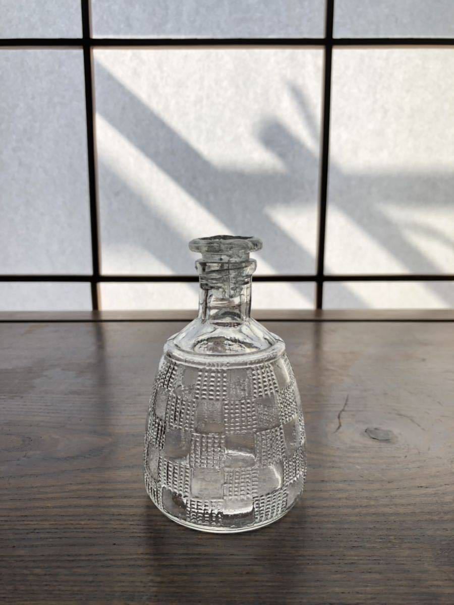 醤油瓶 醤油差し プレスガラス 和ガラス 大正ガラス 昭和初期 戦前 