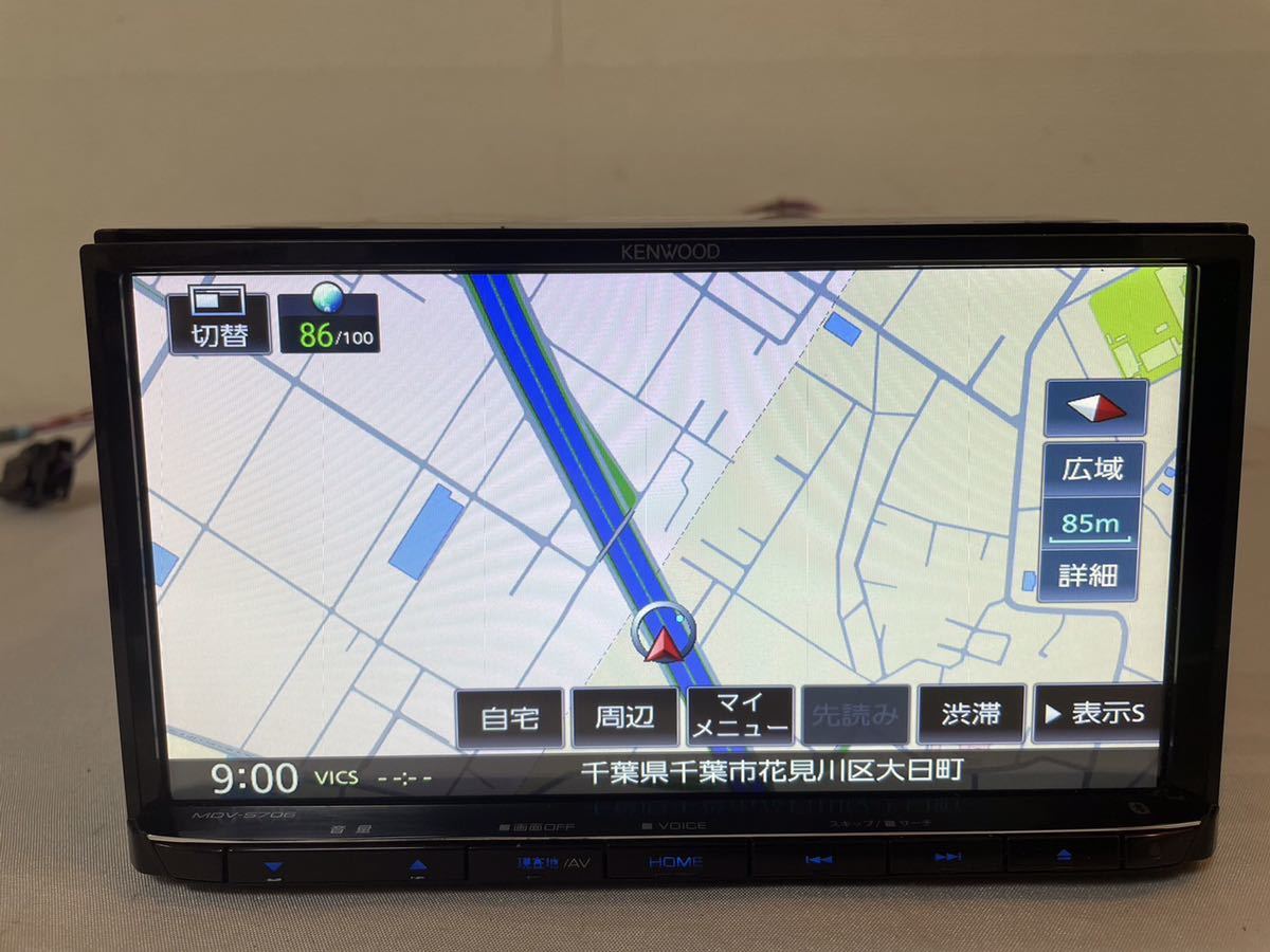 KENWOOD MDV-S706 ケンウッド カーナビゲーション メモリーナビ『地図