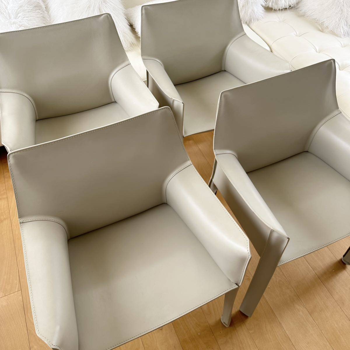 Cassina カッシーナ 413 マリオ・ベリーニ CAB キャブ アームチェア 4 
