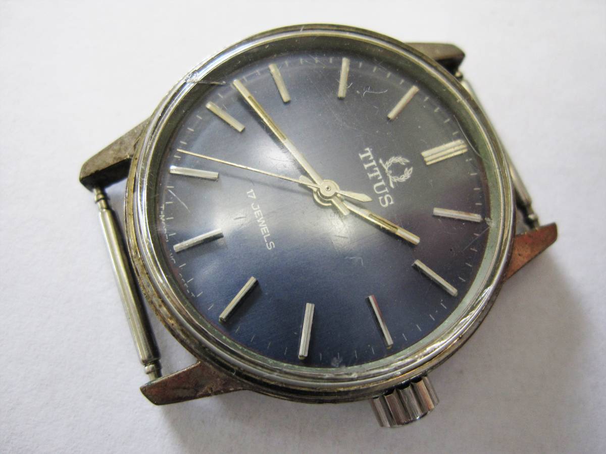 YT-B25-81】TITUS/SOLVIL Et TITUS/タイタス 3針手巻 17石 WG8325 