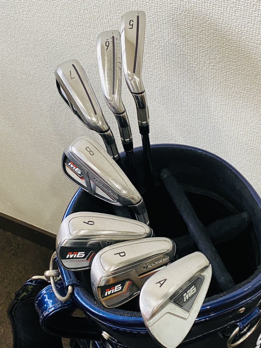 良品】テーラーメイド （Taylormade） M6 アイアンセット5I〜9I.PW.AW
