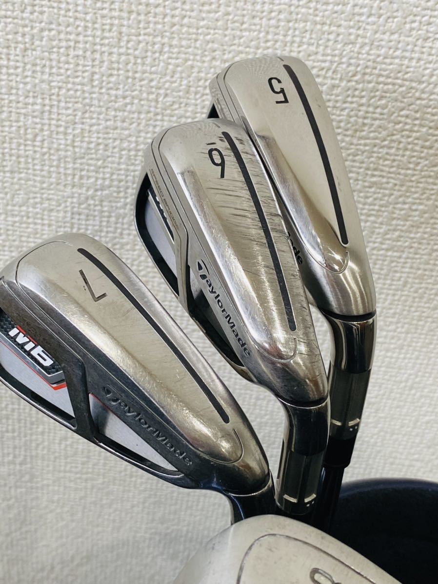 良品】テーラーメイド （Taylormade） M6 アイアンセット5I〜9I.PW.AW
