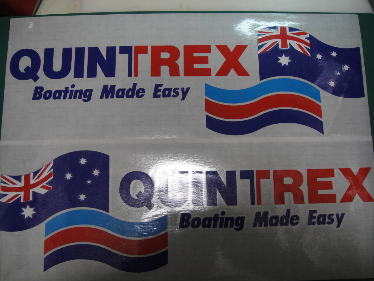 送料込　QUINTREX クイントレックス　左右セット　400ｍｍ　ステッカー　デカール　耐候６年 40色