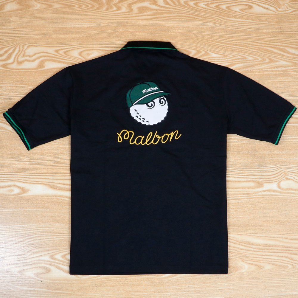 新作 速乾シャツ MALBON GOLF メンズ ゴルフ 半袖 ポロシャツ M