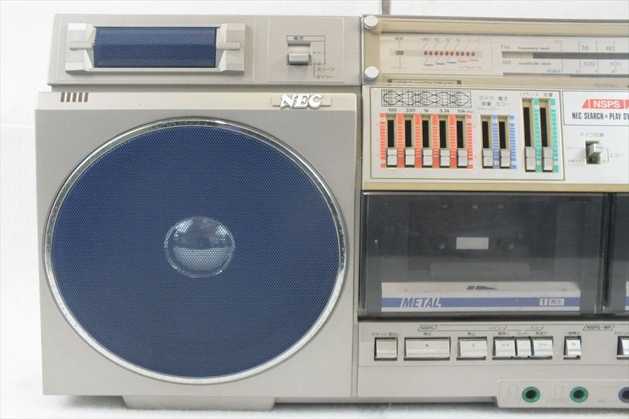 ⑯￥NEC RM-2900W ラジカセ カセットデッキ 昭和レトロ オーディオ機器