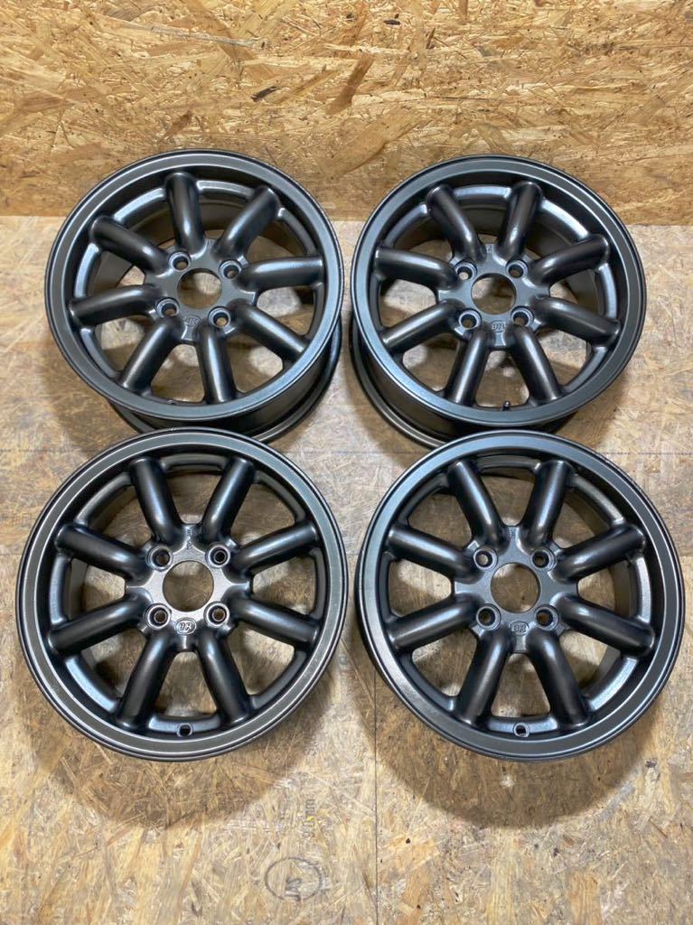 BlackRacing 8スポーク 14インチ 手間取ら 6j 40 4本 タイヤバリ溝