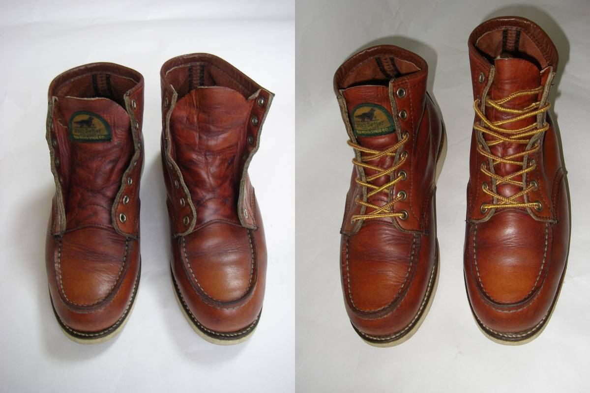 送料無料】 RED WING '92年製アイリッシュセッター 7E 金刺繍 半円犬