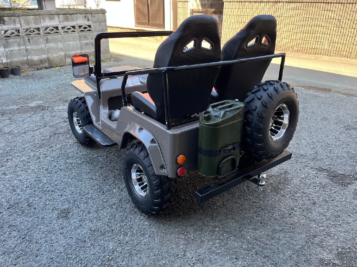 1スタ】ミニジープ 四輪バギー ミニカー 150cc 人気 バギー グレー 