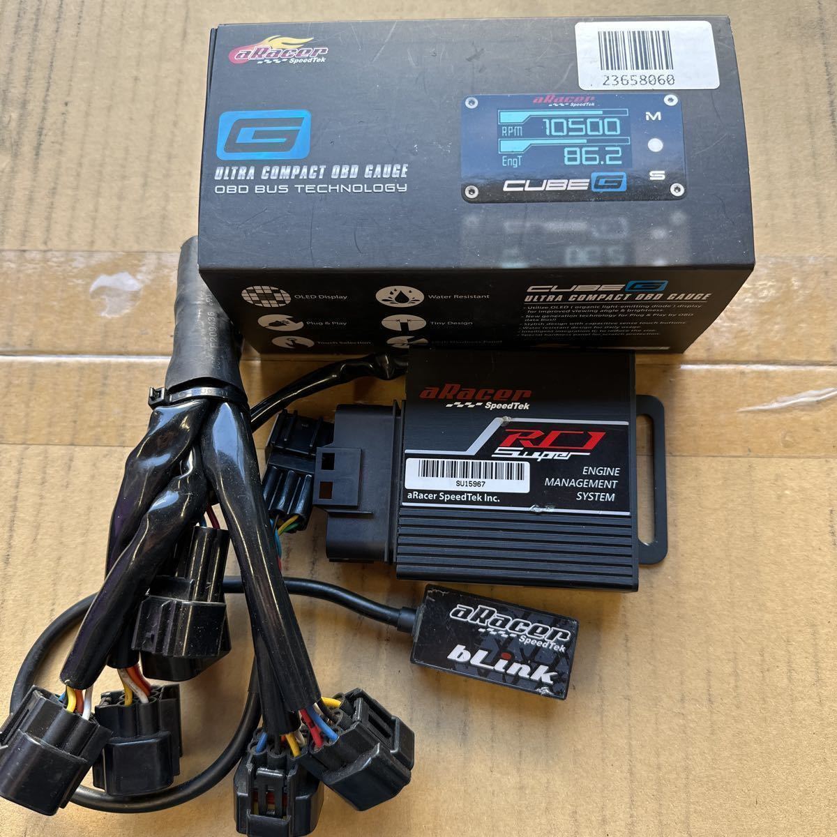 シグナスX aRacer RC1super bLink Cube-G 1to4拡張ハーネス セット売り 
