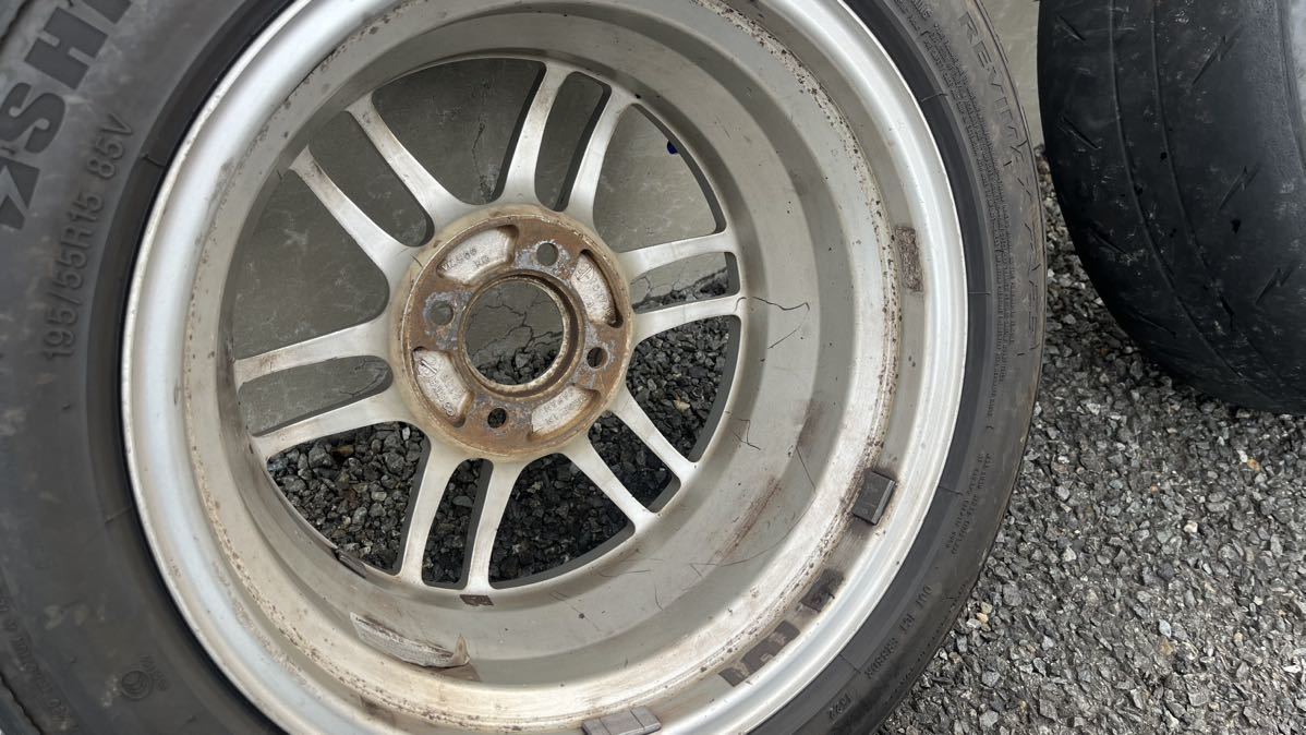 2本セット】ENKEI RPF1 15インチ 7J +41 4H PCD.100 195/55r15 