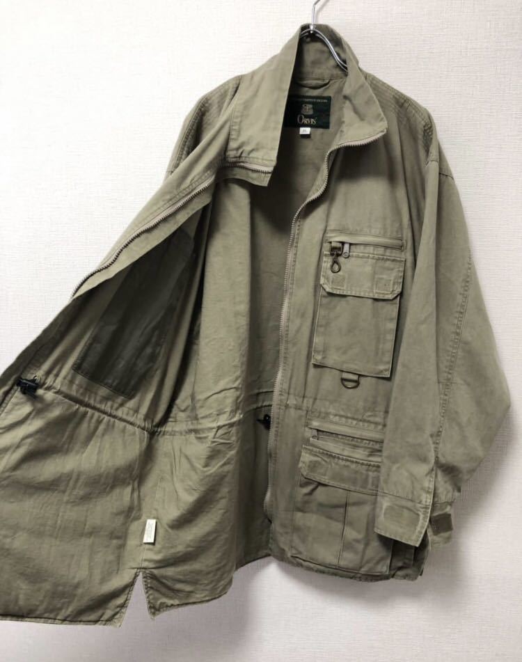 80s ORVIS フィッシングジャケット カーキ M ハンティングジャケット 
