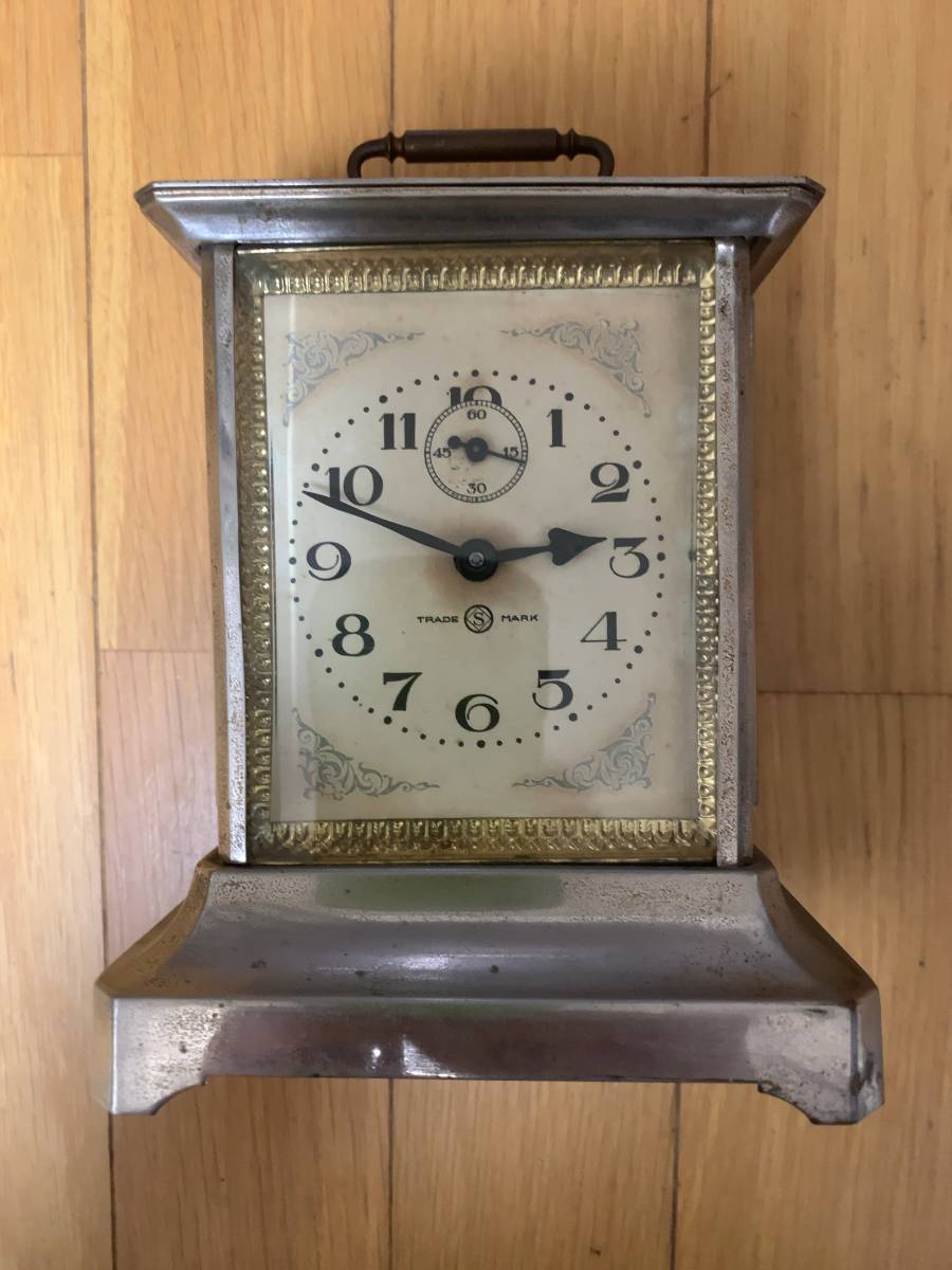 精工舎角置き型オルゴ－ル目覚まし時計 機械式 送付無料 大正期 SEIKOSHA