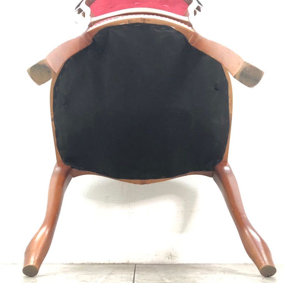 綺麗【イタリア製 ロココ 猫脚高級チェア 鋲打 椅子】d イタリア製